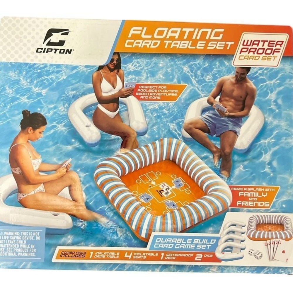 🌊 Cipton Floating Card Table Set – Waterproof Game Set for Pool & Beach